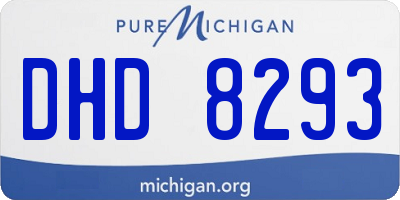 MI license plate DHD8293