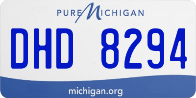 MI license plate DHD8294