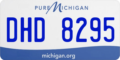 MI license plate DHD8295