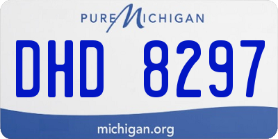MI license plate DHD8297