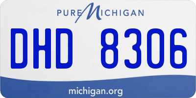 MI license plate DHD8306