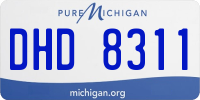 MI license plate DHD8311