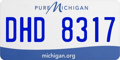 MI license plate DHD8317