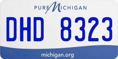 MI license plate DHD8323