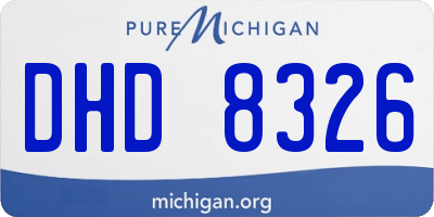 MI license plate DHD8326