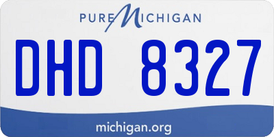 MI license plate DHD8327