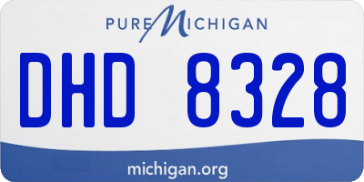 MI license plate DHD8328