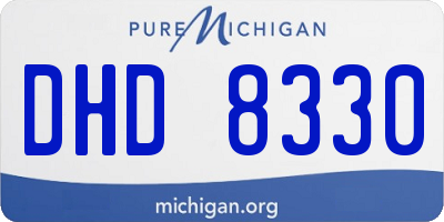 MI license plate DHD8330