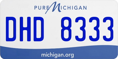 MI license plate DHD8333