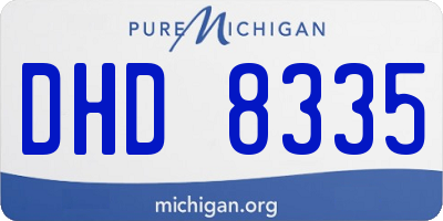 MI license plate DHD8335