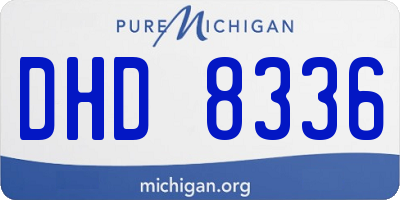 MI license plate DHD8336