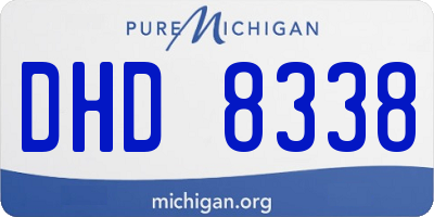 MI license plate DHD8338