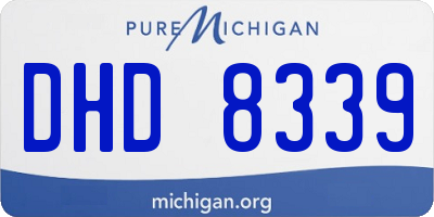 MI license plate DHD8339
