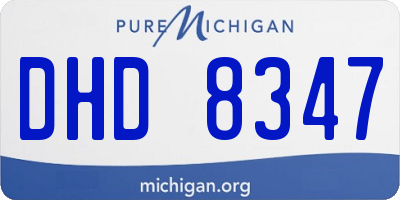 MI license plate DHD8347