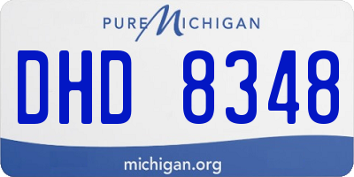 MI license plate DHD8348