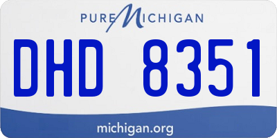 MI license plate DHD8351