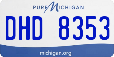 MI license plate DHD8353