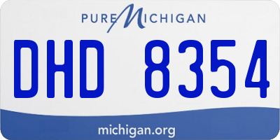 MI license plate DHD8354