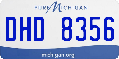 MI license plate DHD8356