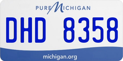 MI license plate DHD8358