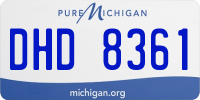 MI license plate DHD8361