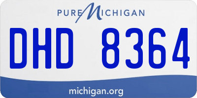 MI license plate DHD8364