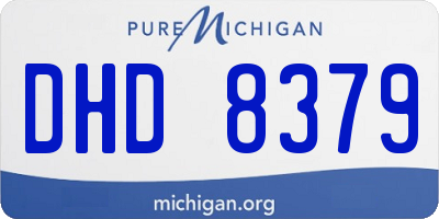 MI license plate DHD8379