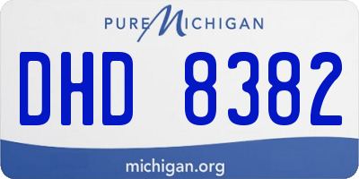 MI license plate DHD8382