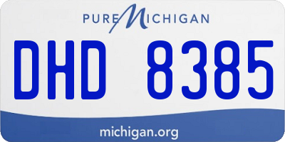 MI license plate DHD8385
