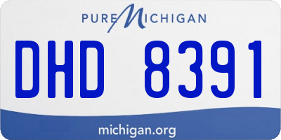 MI license plate DHD8391