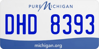 MI license plate DHD8393