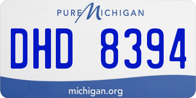 MI license plate DHD8394