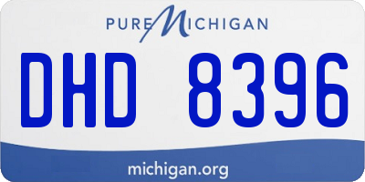MI license plate DHD8396