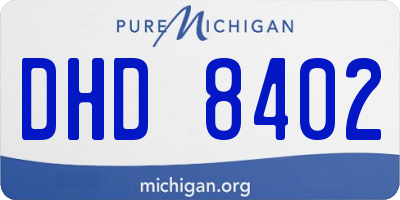 MI license plate DHD8402