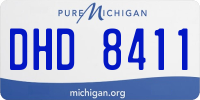 MI license plate DHD8411