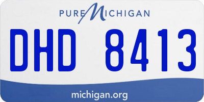 MI license plate DHD8413