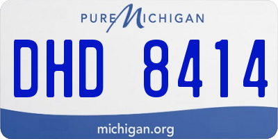 MI license plate DHD8414