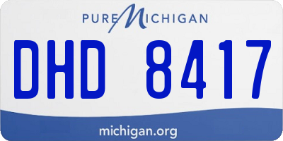 MI license plate DHD8417