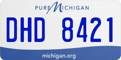 MI license plate DHD8421