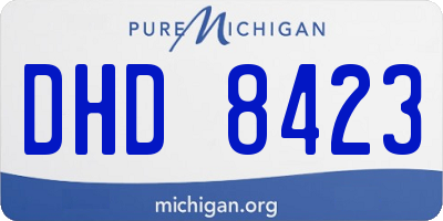 MI license plate DHD8423