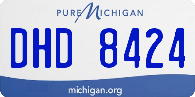 MI license plate DHD8424