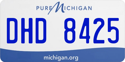 MI license plate DHD8425