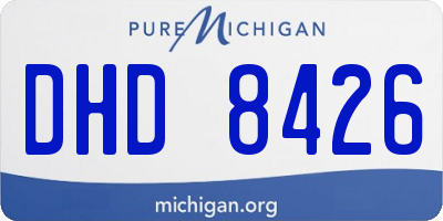 MI license plate DHD8426