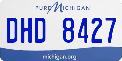 MI license plate DHD8427