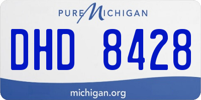 MI license plate DHD8428