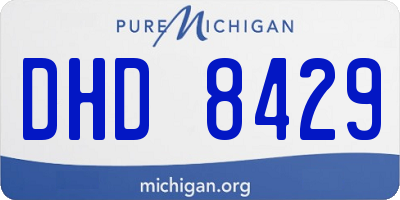 MI license plate DHD8429