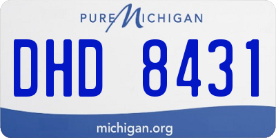 MI license plate DHD8431