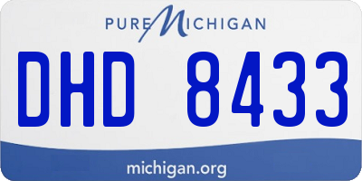MI license plate DHD8433