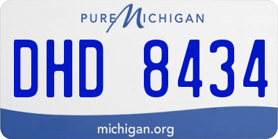 MI license plate DHD8434