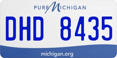 MI license plate DHD8435